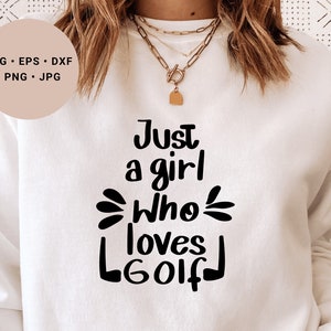 Golf Svg,Golf Svg,Joueur de golf Svg,Golf Girl Svg, Golf Art Svg, Golf Club Svg,Line Art Svg,Sports Svg,Sport Girl Shirt Svg, Balle de golf Svg