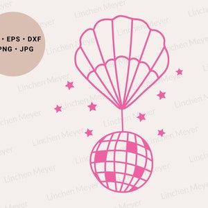 Pink Disco Ball SVG & PNG Graphic by LaBean · Creative Fabrica