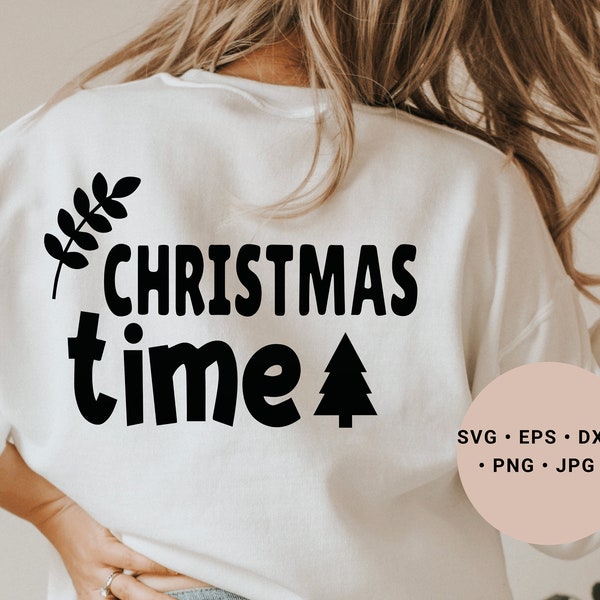 Pine Tree Svg, Christmas Tree Svg, Christmas Holidays Svg, Santa Bag Svg, Christmas 2021 Svg, Merry and Bright Svg, Family Christmas Svg