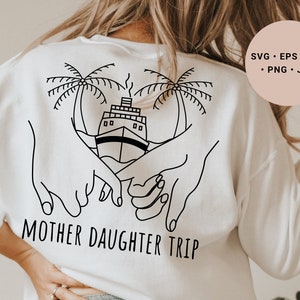 Mãe Filha Viagem Svg, Cruise Svg, Dia Das Mães Svg, Cruise Trip Png, Mãe Filha Cruise Shirt Svg, Palm Tree Svg, Cruise Ship Svg, Png