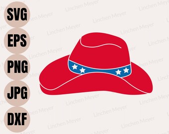 Cowboys Svg, Cowboy Hat Svg, 4th July Svg, Patriotic Cowboy Svg, Cowgirl Hat Svg, Merica Svg, Fourth of July Svg, American Flag Svg, Cricut