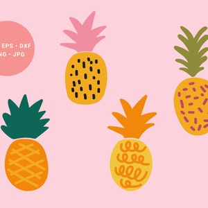 Pineapple Svg, Pineapple Svg Bundle, Retro Pineapple Svg, Tropical Fruit Svg, Summer Pineapple Svg, Pineapple Decoration, Pineapple Gift,