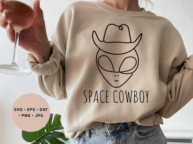 Alien Svg, Cowboys Svg, Cowboy Hat Svg, Cosmic Cowboy, Galaxy Svg ...