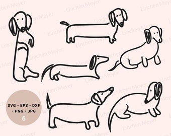 Dachshund Svg Bundle, Dachshund Svg, Dachshund Art, Dachshund Gift, Abstract Dachshund, Wiener Dog, Dachshund Lover Svg, Dachshund Mom Svg