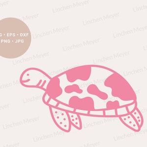 Sea Turtle Svg, Cute Turtle Svg, Ocean Animal Svg, Pink Turtle Svg, Beach Vibes Svg, Summer Svg, Turtle Lover Svg, Turtle Shirt Svg, Cricut