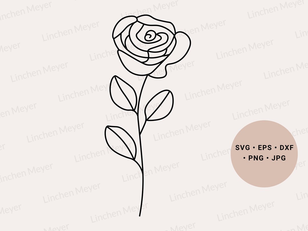 Rose Flower Svg, Birth Month Flowers Svg, June Birthday Flower Svg