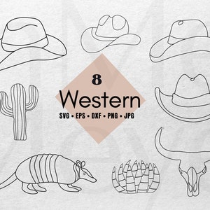 Cowboy Hat Svg, Western Svg Bundle, Western Svg, Texas Svg, Armadillo, Cactus Svg,Cow Skull Svg, Bull Skull Svg, Longhorn Bull Svg, Cow Head