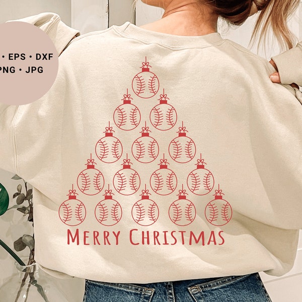 Baseball Christmas Svg - Etsy