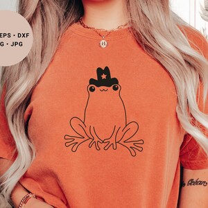 Cowboy Frog Svg, Cowboys Svg, Frog Svg, Texas Svg, Cowboy Hat Svg, Frog Vector Svg, Cute Frog Svg, Frog with Cowboy Hat, Cottagecore Svg