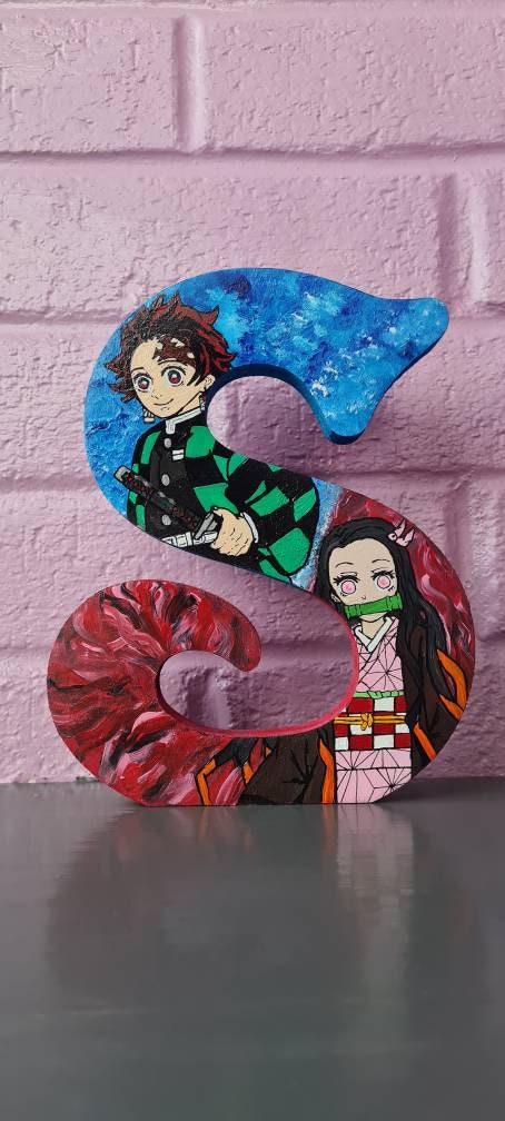 Quadro Decoração Mdf Demon Slayer Kamado Nezuko Forma Oni