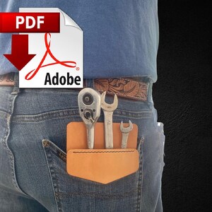 Rear Pocket Protector PDF Pattern for Leatherwork
