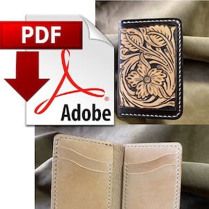 Vertikales Bifold Muster PDF für Lederarbeiten