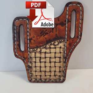 Modello PDF per coltello pieghevole con fodero Trapper Buck Case