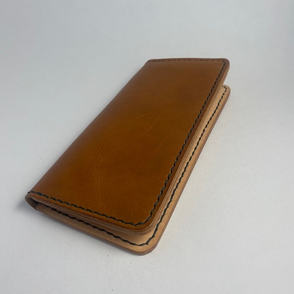 Leather Roper wallet Handmade brown long wallet