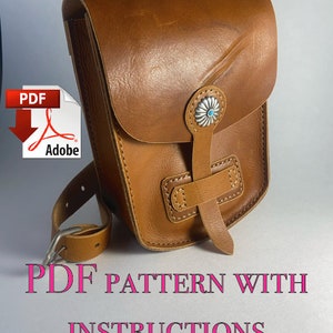 Leather Hip Pouch with Leg Belt PDF Pattern / Template