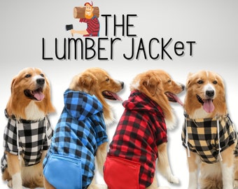 The Lumber Jacket | Dog Flanno | Plaid | Flannel | Dog Jacket | Dog Hoodie | Dog Jumper | Dog Sweater