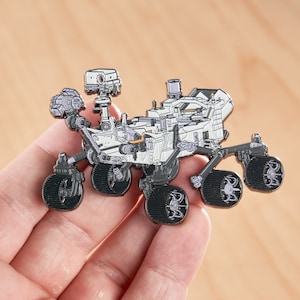 NASA Gift, Aerospace Engineer Gift, Perseverance Mars Rover Enamel Pin Lapel Brooch - Space Lovers Gift