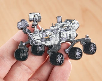 NASA Gift, Aerospace Engineer Gift, Perseverance Mars Rover Enamel Pin Lapel Brooch - Space Lovers Gift