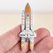 Space Shuttle Enamel Pin Lapel Brooch - NASA Scientist / Astronaut Aerospace Gift 