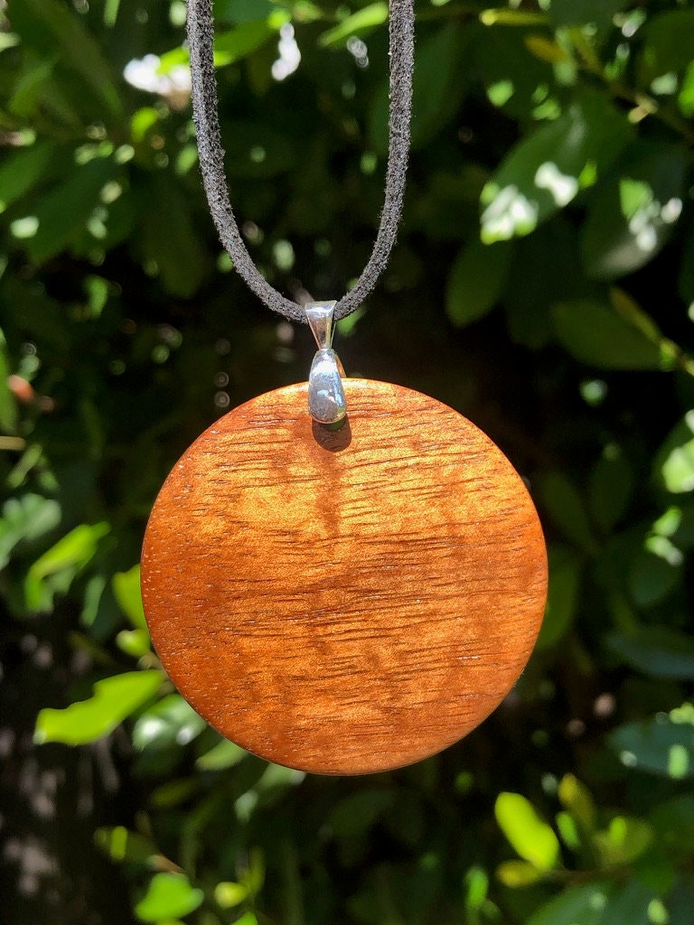 Koa Wood Pendant Etsy