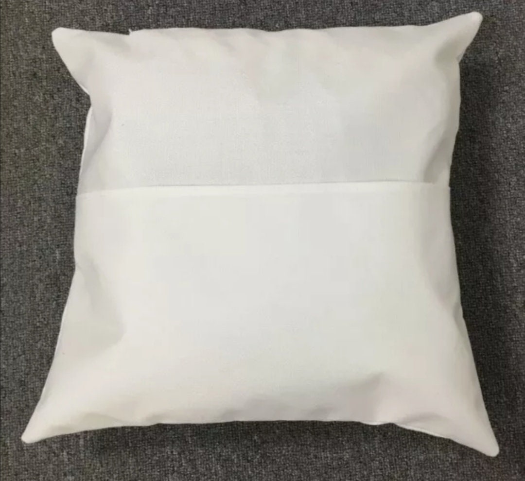 White pocket cushion covers x 15 Etsy