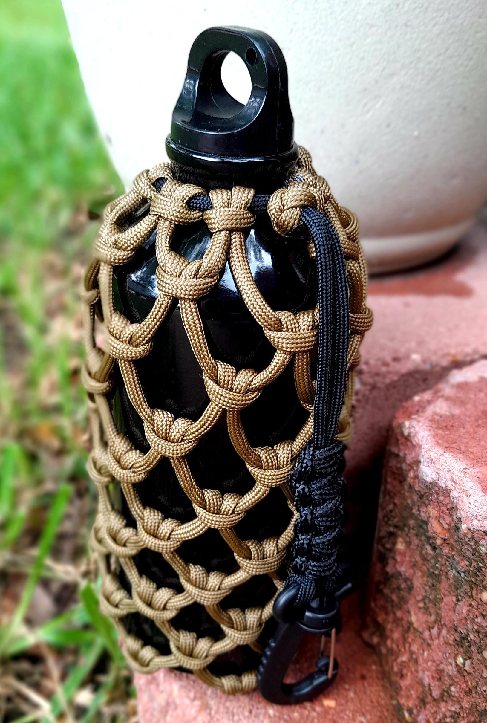 Handmade Paracord Water Bottle Holder Sling With 20oz Bottle - Etsy