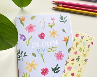 Libro para colorear/revista y marcapáginas Bloom