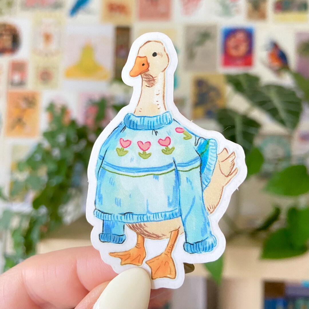Clear Goose Sticker - Etsy