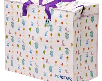 Fun Practical Laundry & Storage Bag - Monsters