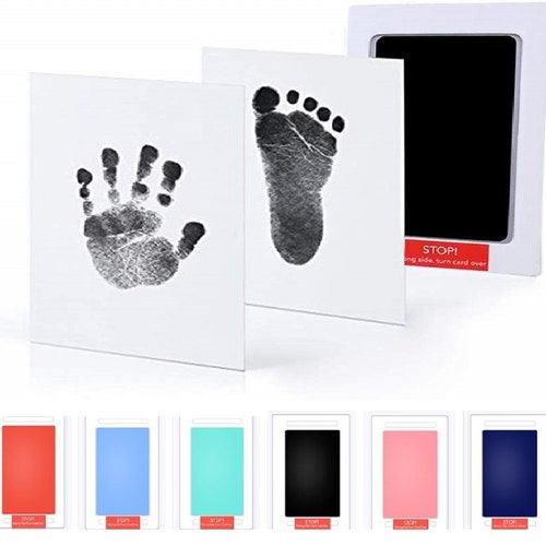 Inkless Wipe Handprint & Footprint Kit Safe From Birth Take in Hospital Bag. 