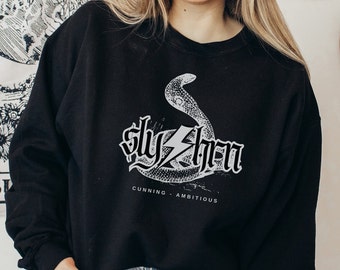 Wizard House Sweatshirt Vintage Band Rock Tee Dark Arts Snake Pottery Merch Sweater Gifts For Nerdy Friends Active