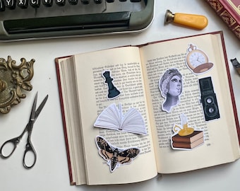 Dark Academia STICKER Set ( je 7 Motive) Planner Sticker, Journal, Die Cut Stickers, Scrapbook, Calendar Journal, Laptop, Academia Aesthetic