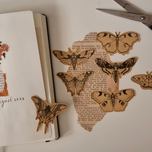 Natures magnifiques papillons STICKER Set (7 motifs) Autocollants planificateur, Journal, Autocollants Die Cut, Scrapbook, Bullet Journal