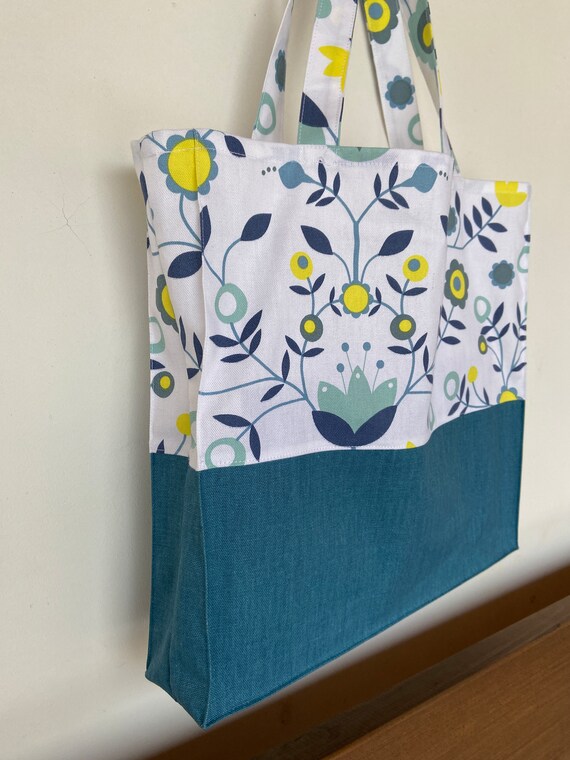 Tote Bag Cotton Fabric Market Bag Textile Tote Bag Shopping Bag
