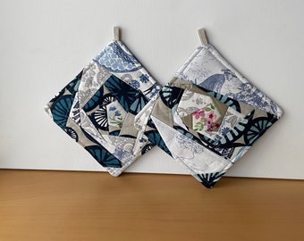 Pot Holder Set Of 2 Kitchen Textiles Patchwork Potholders