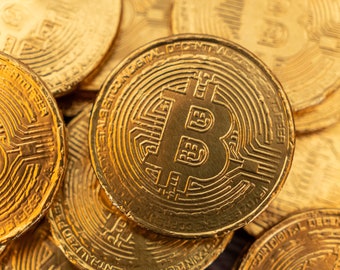 Bitcoin Schoko Münzen aus hochwertiger Milchschokolade - Bitcoin Geschenk