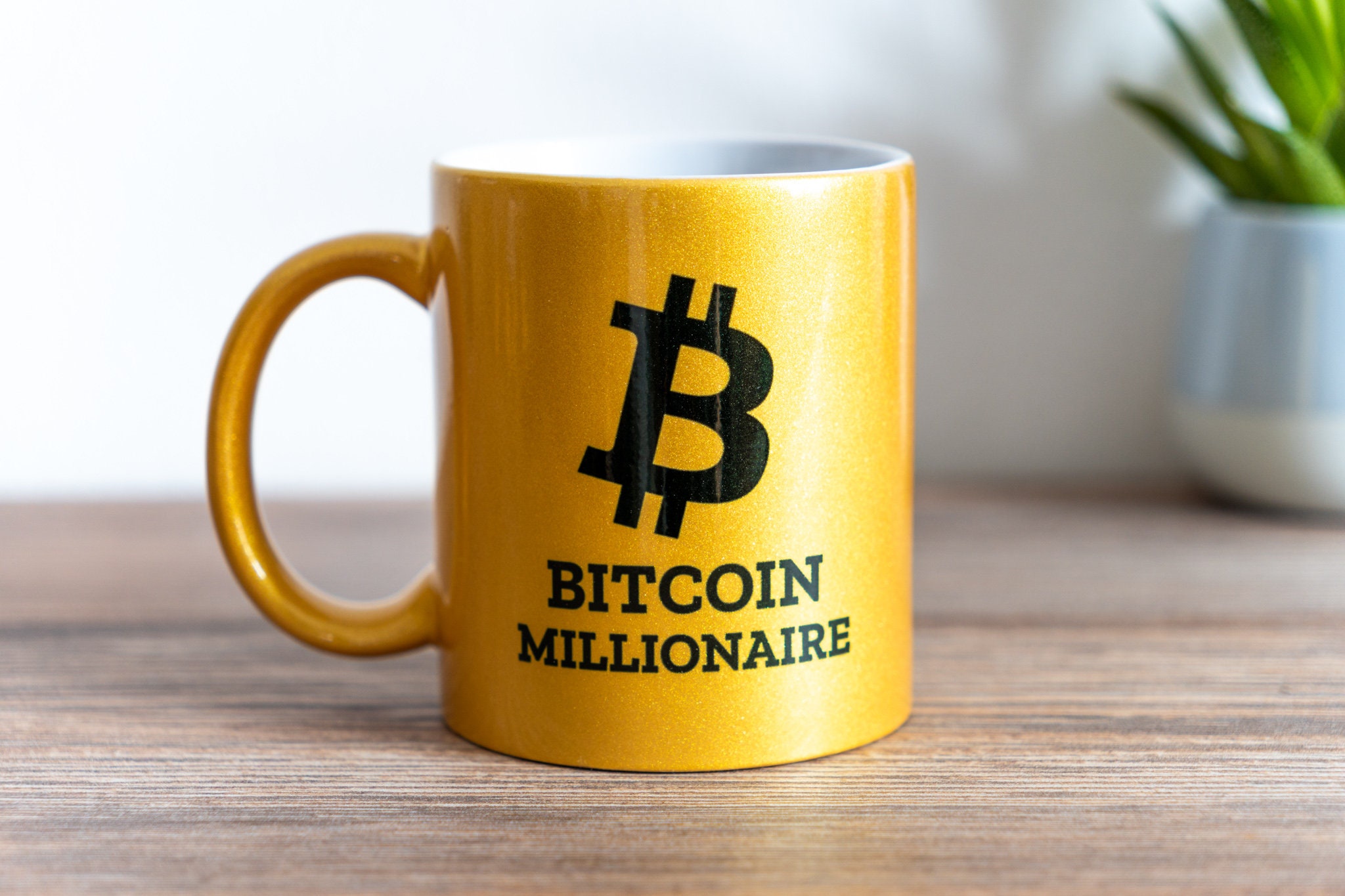 Bitcoin Millionaire Tasse Gold - Etsy.de