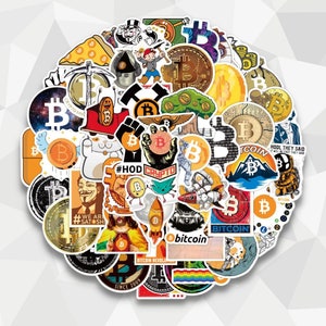 50 Bitcoin and Crypto Stickers