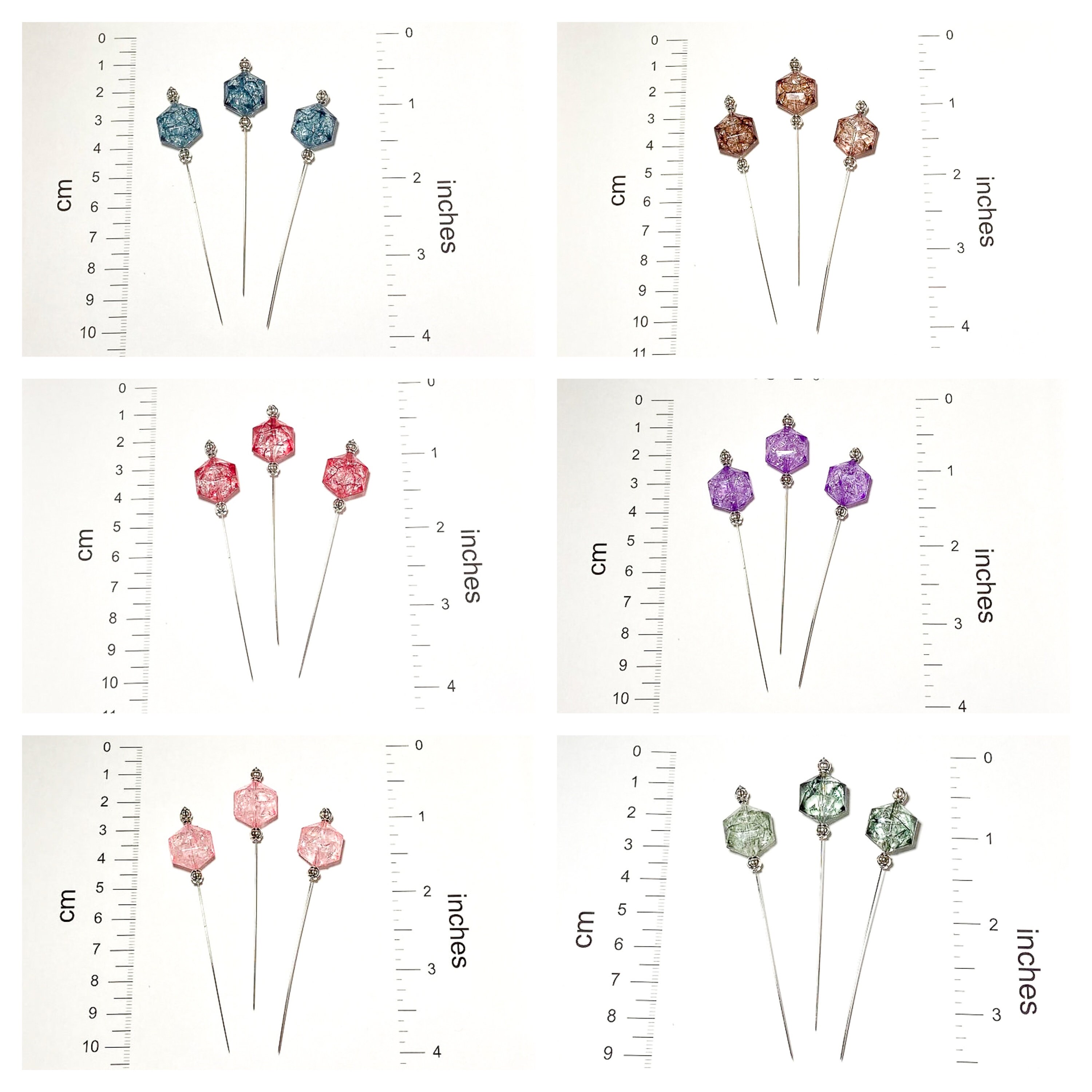 Set of 3 counting pins ideal for sewing and cross stitch Etsy