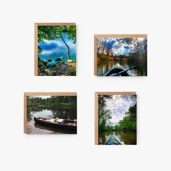 Water Adventures Themed Notecard variety 4-pack