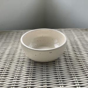 Handmade Ceramic Bowl White Speckle
