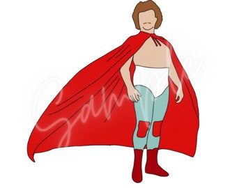 Nacho Libre illustration png cricut silhouette digital file life is good cake decoration cardstock clip art Jack birthday topper