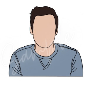Nick miller poster png New girl illustration drawing Quotes printable transparent background hand drawn Schmidt birthday topper