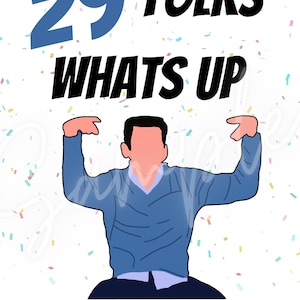 Neue Mädchen 29 TWENTY NINE PNG Schmidt Jessica Day Geburtstagskarte Topper druckbare Einladung Clipart