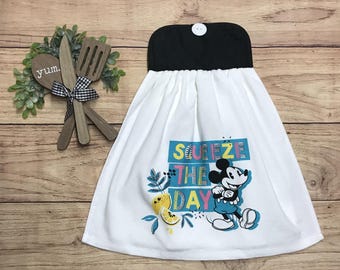 Mickey Mouse Kitchen Towels: Cotton Decorative Hanging Towels