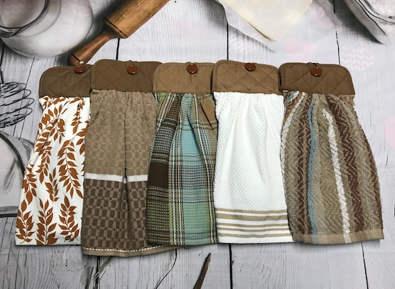 Heavy Brown Kitchen Towels Brown & Teal Blue Kitchen Towels Brown Kitchen  Hand Towels Brown Hanging Kitchen Towels With Holders 