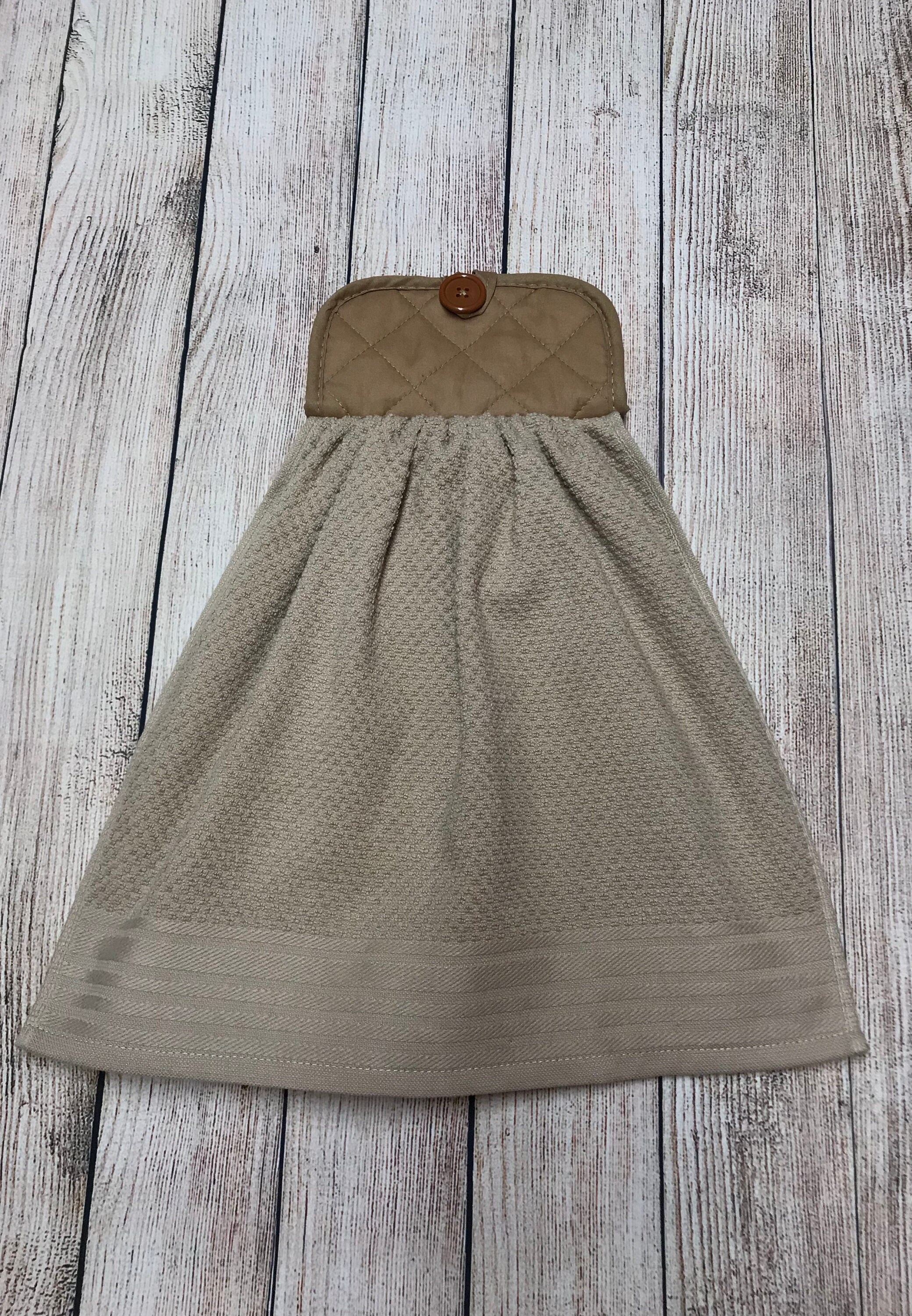 Heavy Solid Brown Kitchen Towels Heavy Brown Hanging Towels Etsy