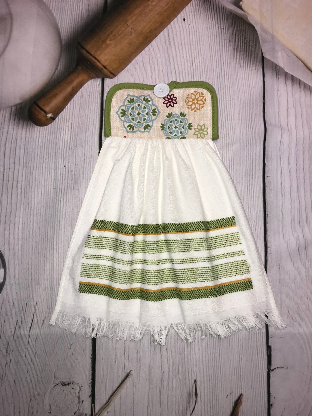 Medallion Hanging Kitchen Towels Medallion Kitchen Hand Etsy