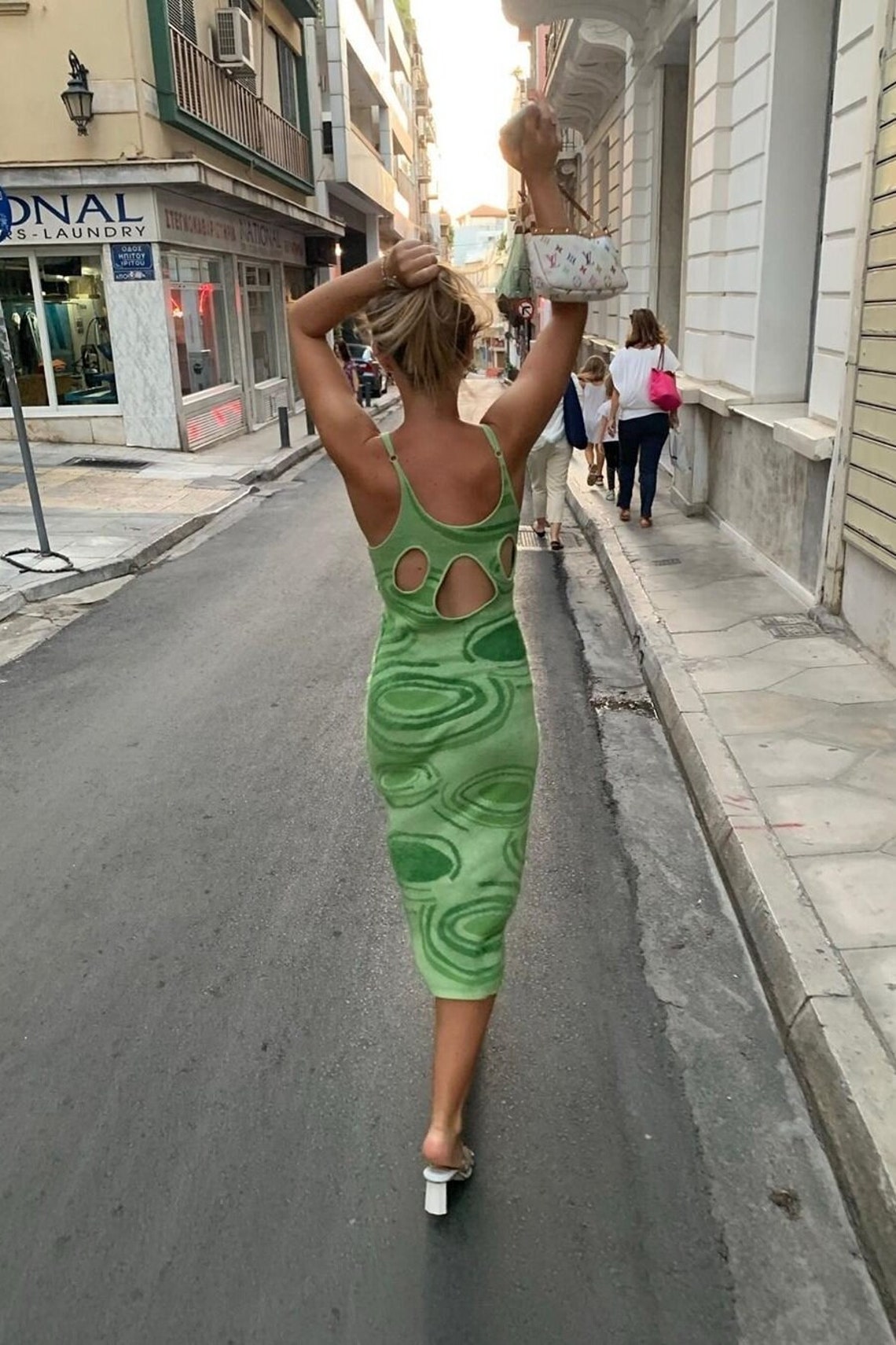 House Of Sunny Hockney Dress Dupe Kendall Jenner Green Etsy