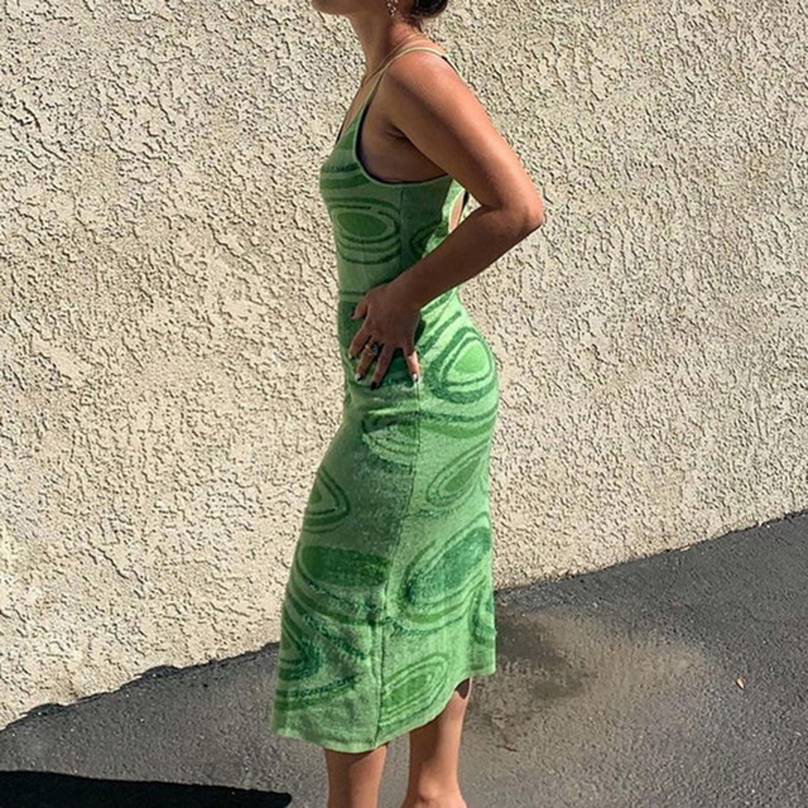 House of Sunny Hockney Dress Dupe Kendall Jenner Green - Etsy
